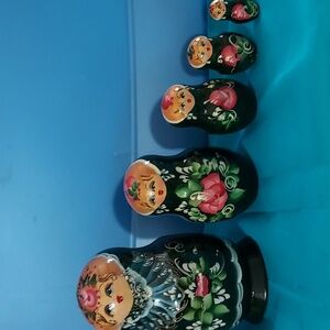 Stackable Hand painted Wood Dolls   FINAL